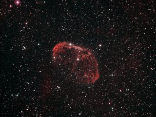 Туманность Полумесяц ngc6888 в созвездии Лебедя (HaOIII)